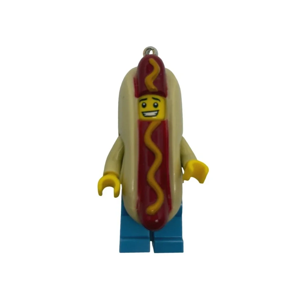 LEGO Hot Dog Man Minifigure Keychain Series 13 Food Suit Bag Charm 853571